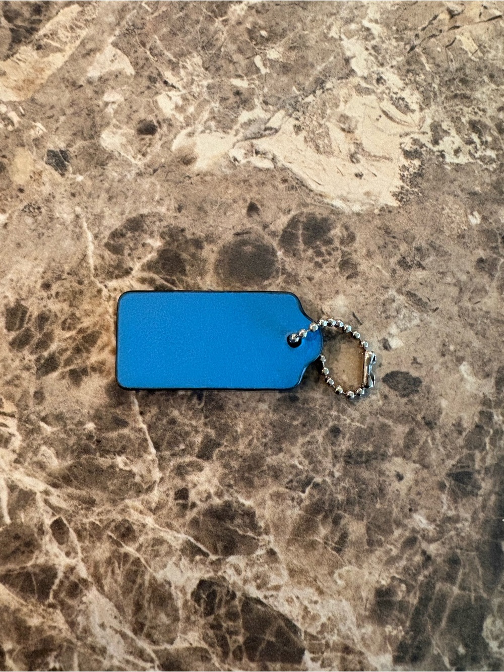 COACH Aqua Blue Bag Tag - Picture 2 of 2